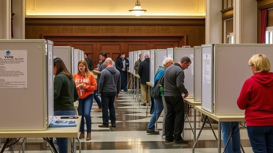 Busy voting booths in Texas primaries showcasing high voter turnout.
