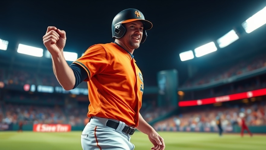 MLB rising stars celebrate exciting baseball moments in vibrant colors.