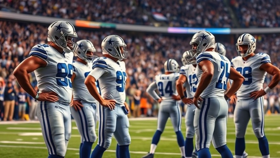 Dallas Cowboys defense strategy with new players, dynamic action in an exciting NFL game.