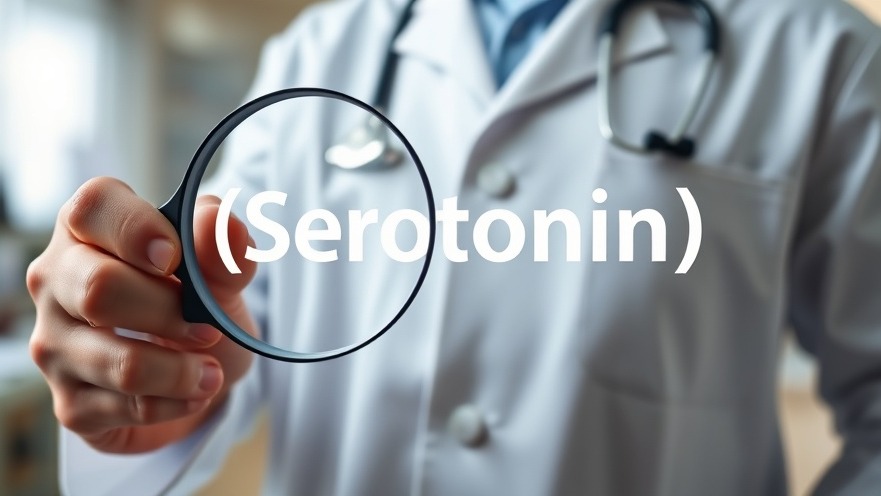 Medical professional examining 'Serotonin' for health and wellness with natural remedies.