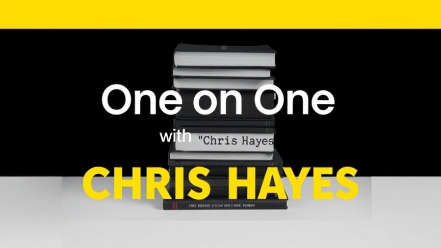 Stylish stack of books on attention economy featuring 'One on One with Chris Hayes'