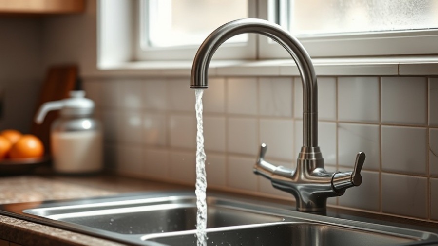 Dry kitchen faucet highlighting Lago Vista water outage concerns.