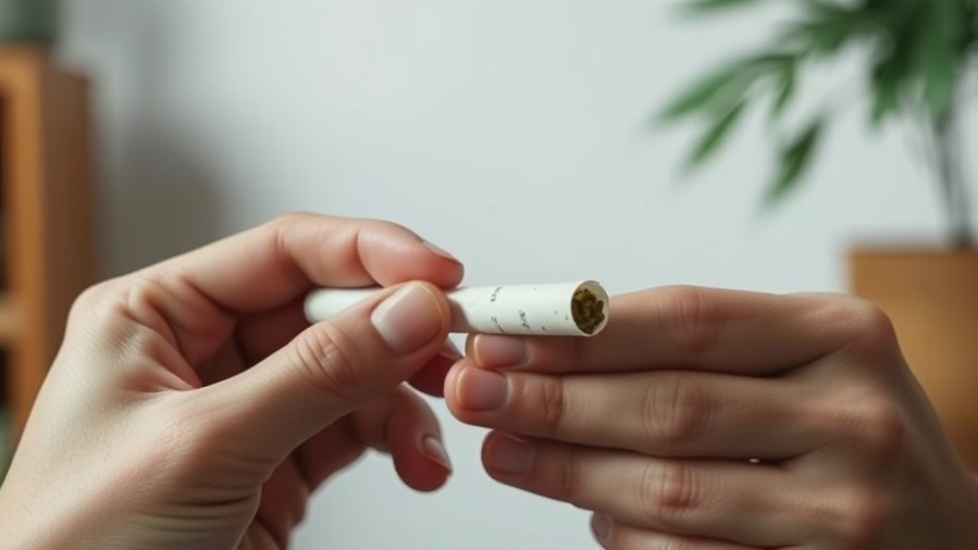 Close-up of hands rolling cannabis joint, highlighting youth cannabis use trends.
