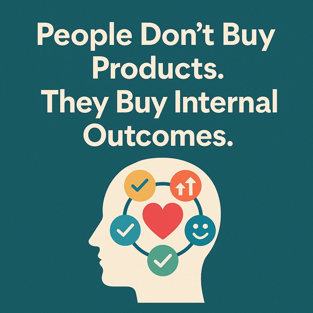 People don't buy products. They buy personal outcomes.