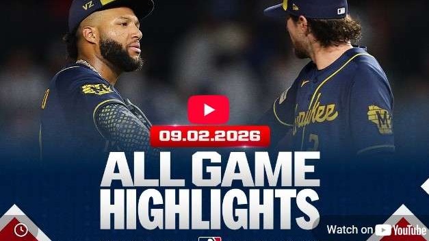 Major League Baseball Highlights September 2, players on field.