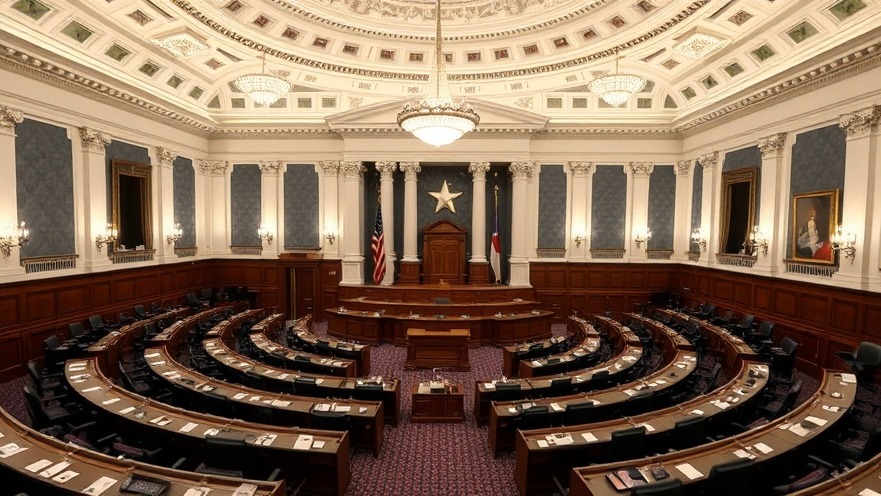Inside the Texas Senate chamber, discussing Texas education funding and teacher pay increase