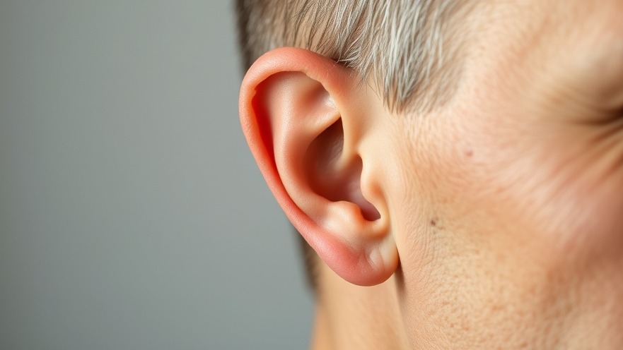 Hand cupping ear symbolizing tinnitus treatment and auditory wellness.