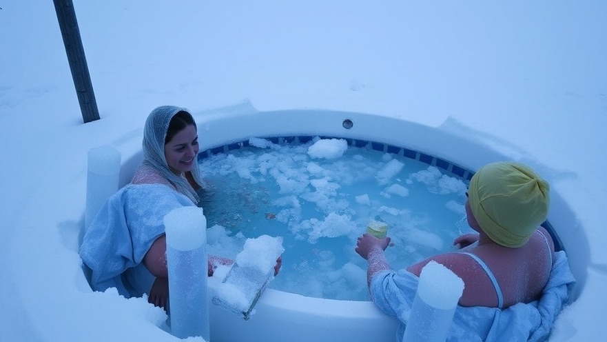 Ice bath showcasing health benefits of contrast therapy and alternative wellness practices.