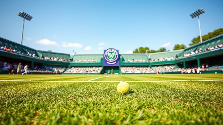 Photorealistic Wimbledon 2025 live stream image, capturing vibrant grass court action.