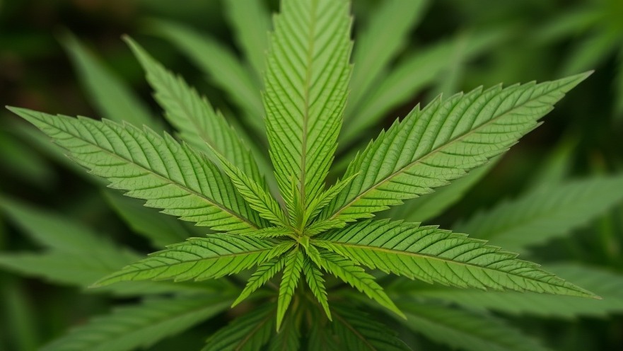 A vibrant cannabis leaf representing the Texas hemp industry and THC product safety.
