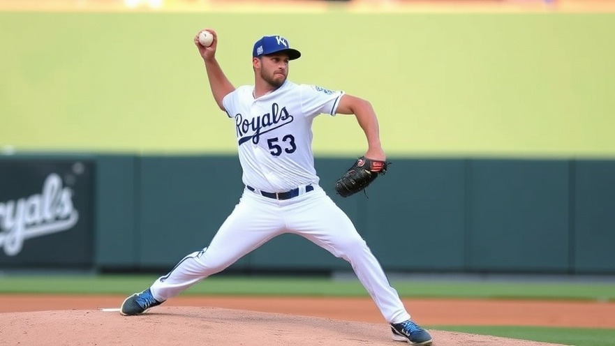 Kansas City Royals pitcher showcasing strategies amid Braves pitching struggles.