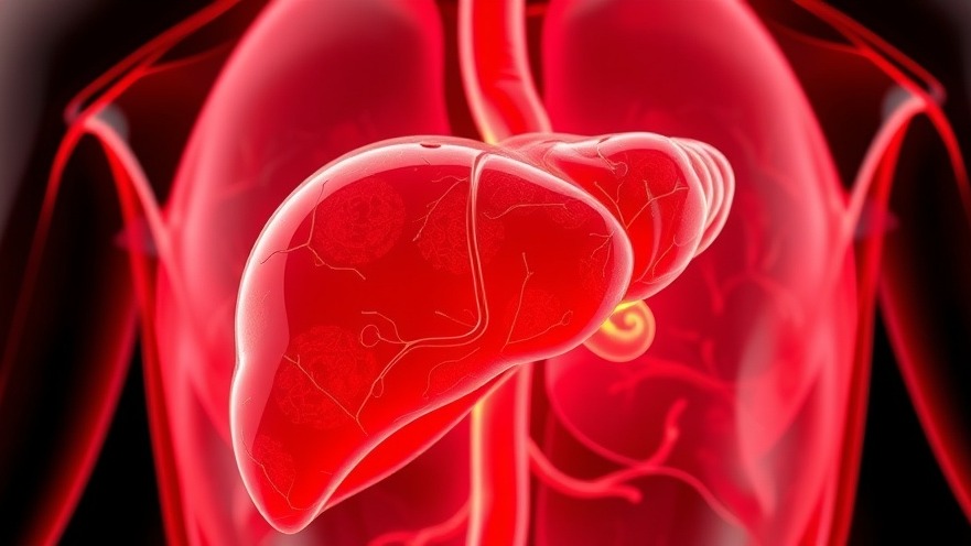 Photorealistic human liver showcasing health and wellness in Austin.