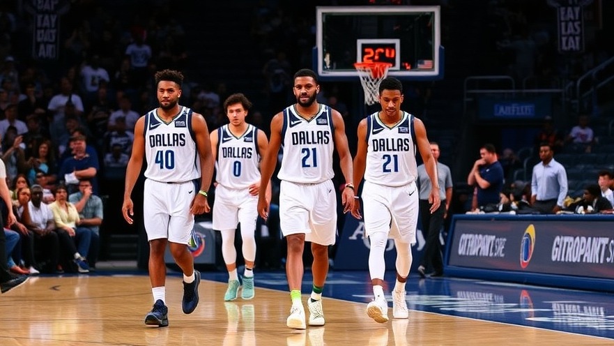 Dallas Mavericks players walk off the court, reflecting recent Dallas sports news.