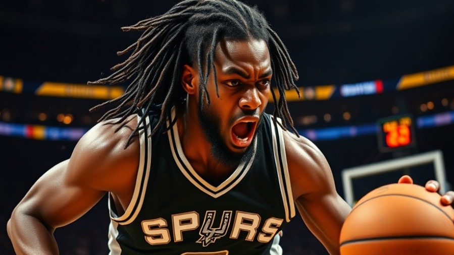 Devin Vassell shooting with intensity in a high-stakes NBA game, showcasing basketball highlights.