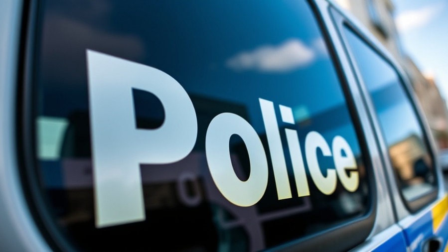 Close-up of a San Antonio police vehicle door, showcasing community safety.