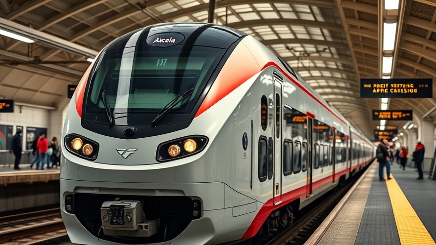 Sleek nextgen Acela train shown in a bustling station, highlighting high-speed rail travel.