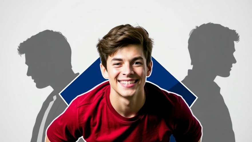 Dynamic collage showcasing Houston crime news with a smiling young male, silhouettes, and modern style.