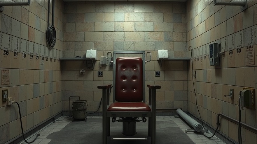 Electric chair representing capital punishment and death penalty statistics.