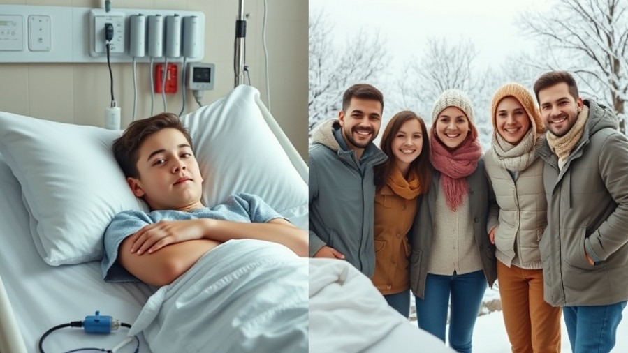 Mature minors in palliative care, contrasting hope and friendship in snowy landscape.