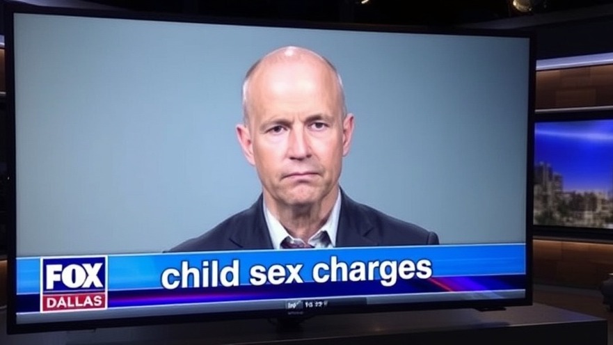 Dallas news today: Fox 4 broadcast on child sex charges featuring serious anchor.