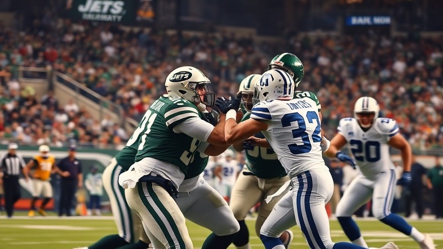 Dynamic NFL Week 4 Recap with Jets in green and Cowboys in white clashing in vibrant play.