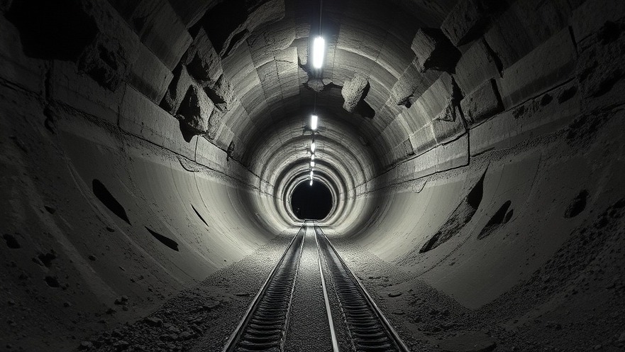 Massive underground drainage tunnel addressing Houston flooding issues and flood management infrastructure.