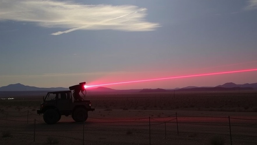 Army personnel test high-energy laser technology near Fort Bliss for national security.
