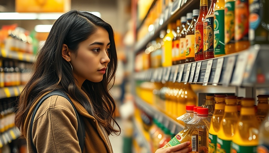 Young woman shopping for seed oils in supermarket. Are seed oils bad for you?