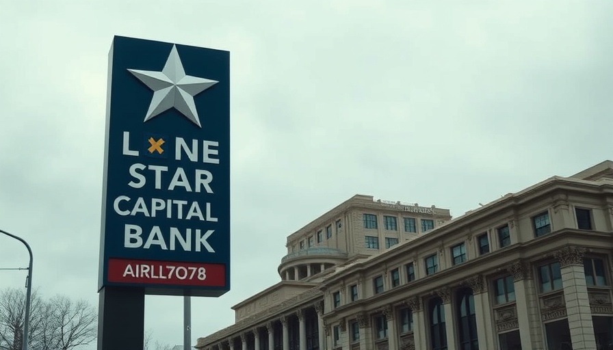 Lone Star Capital Bank sign outside, Rio Bank acquisition context.