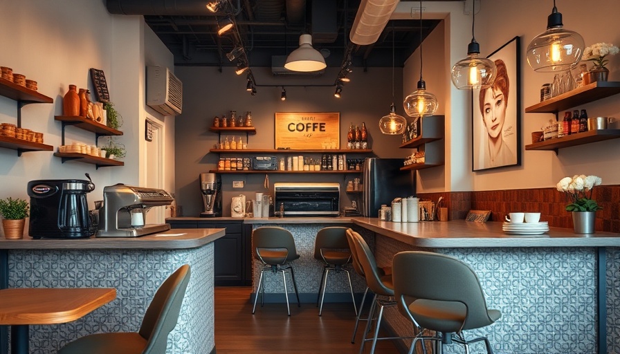 Cozy artisan coffee shop in San Antonio with modern decor.