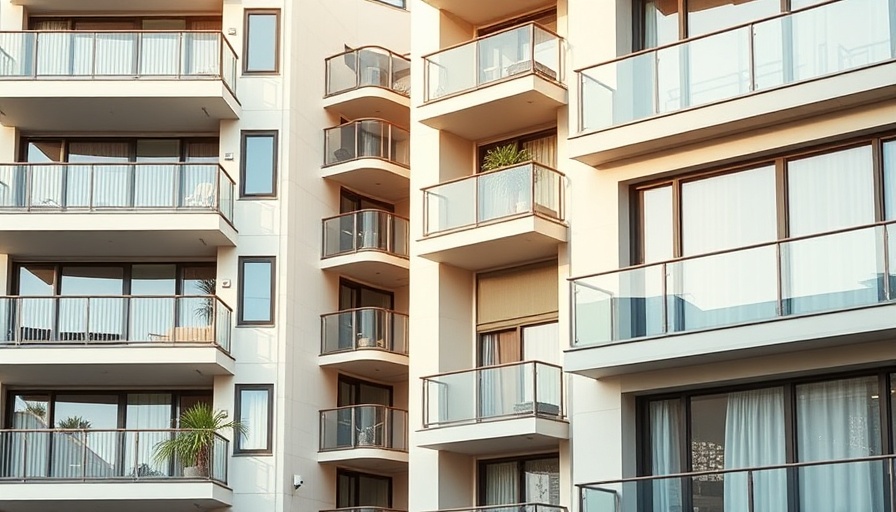 Modern Austin affordable housing development with balconies and large windows