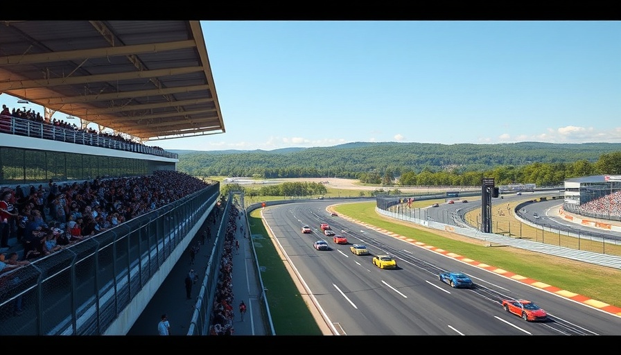 Motorsport race in Austin, action-packed event with spectators.