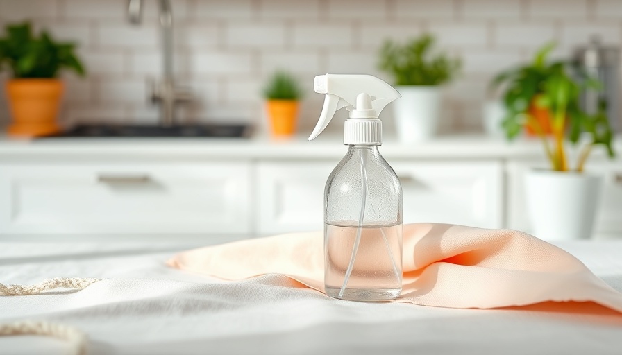 Natural DIY hairspray recipe setup with spray bottle and greenery.