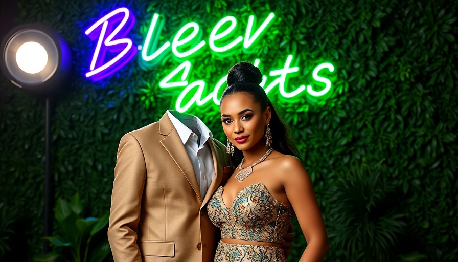 Elegant duo at an event, 2025 Oscars performances backdrop.