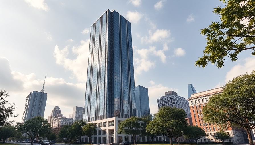 Luxury condos in downtown Austin skyscraper view.
