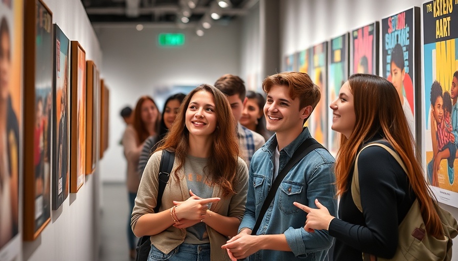 Attendees enjoying art at free events SXSW 2025.