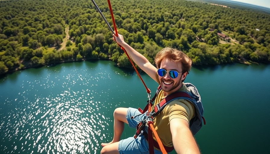 Lake Travis Zipline Adventures, thrilling ride over water.
