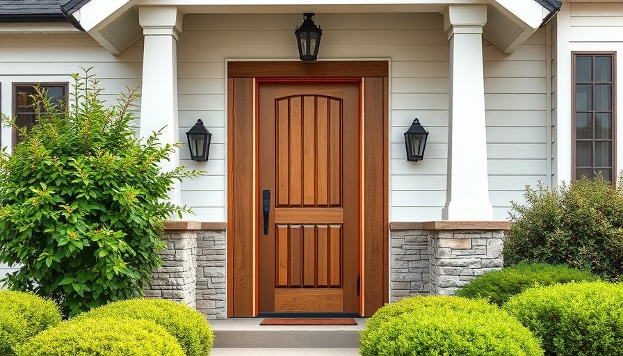 Charming home entrance for DIY tips for spring homebuying season.