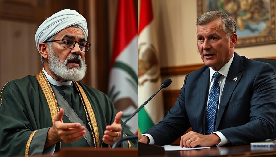 Leaders in discussion split image, Trump Iran nuclear negotiations focus.