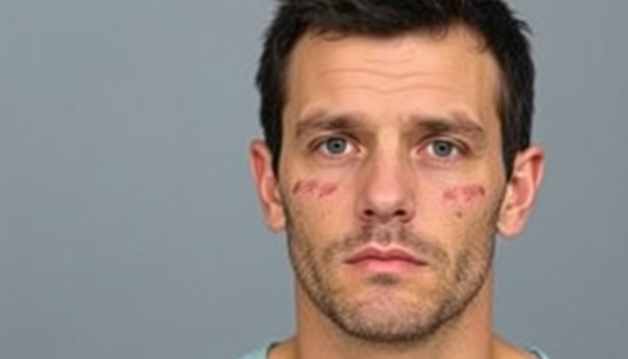 La Porte homeowner shot referencing mugshot of man with facial injuries.