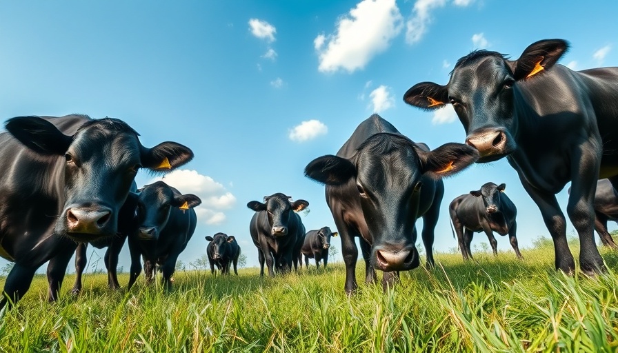 Grass-Fed Yogurt Benefits: cows grazing on green grass under clear sky.