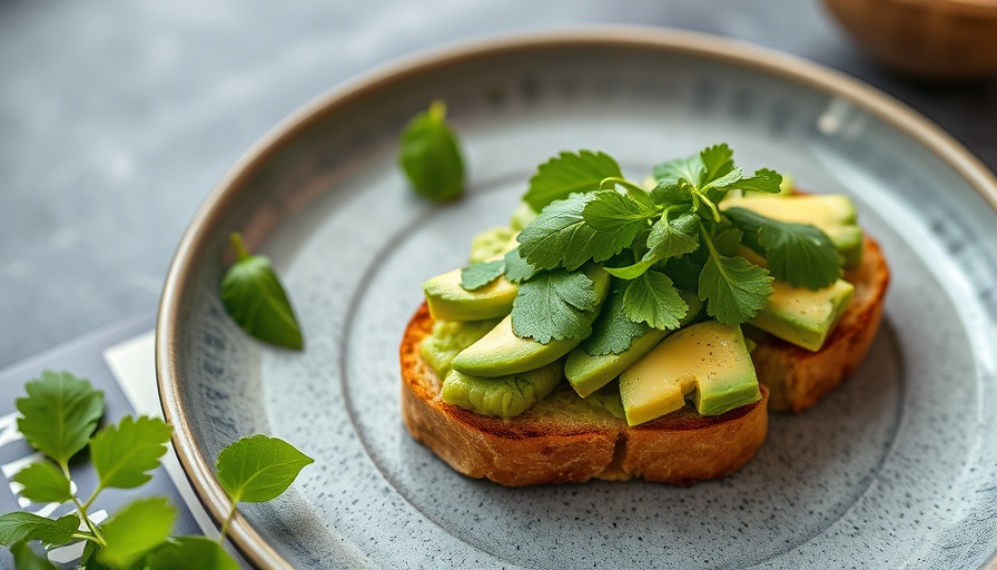 Delicious avocado toast showcasing protein in avocado toast.