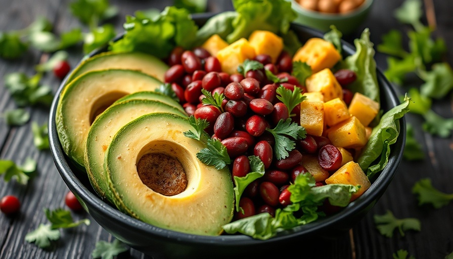 Nutritious salad for a morning immune system boost with fresh greens.