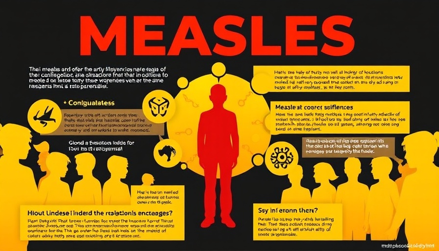 CDC poster illustrating measles contagion details.