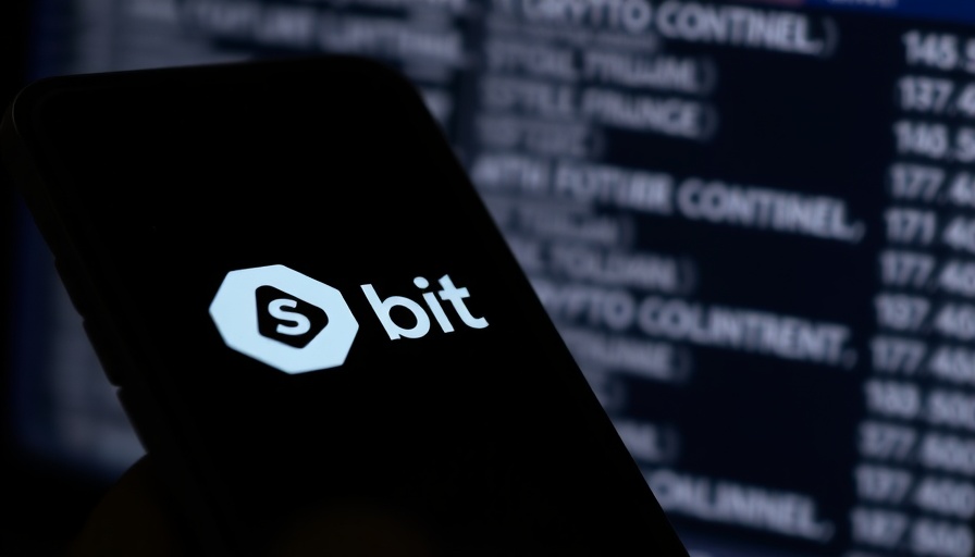 Bitwise logo on smartphone with cryptocurrency background, Bitcoin ETFs