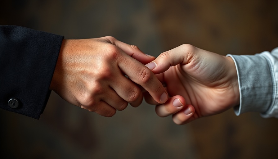 Close-up of hands exchanging baton, related to Virginia teen charged with assault battery.