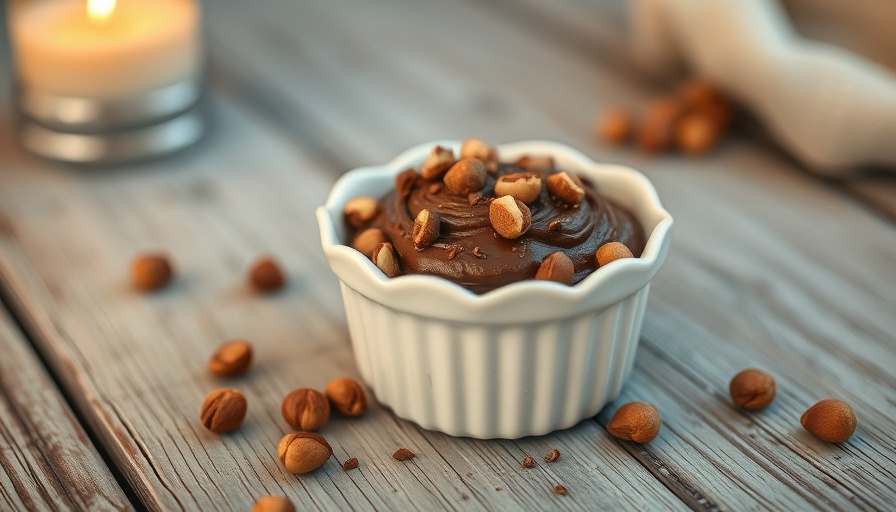 Chocolate Sea Salt Hazelnut Pots de Crème elegantly styled on table.
