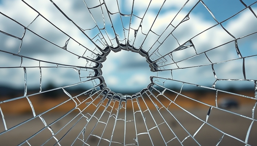 Bullet impact on glass at League City gun range