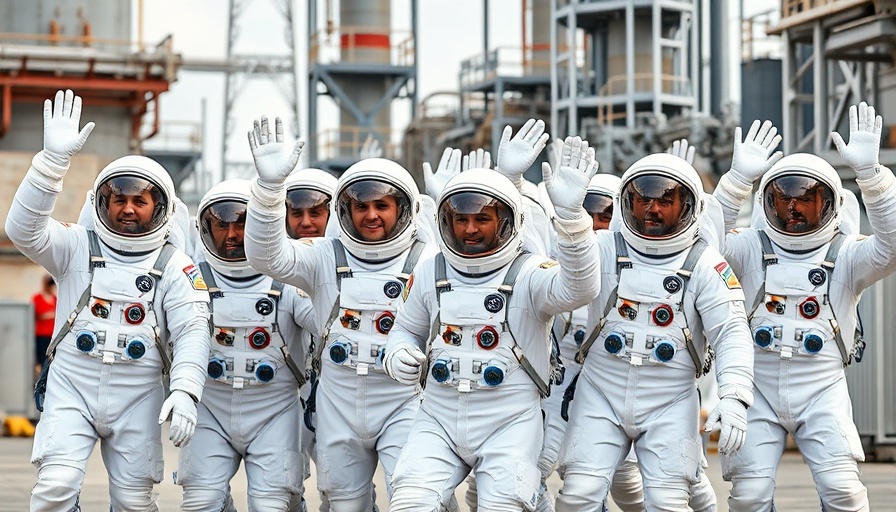 SpaceX Crew-10 astronauts cheerfully waving