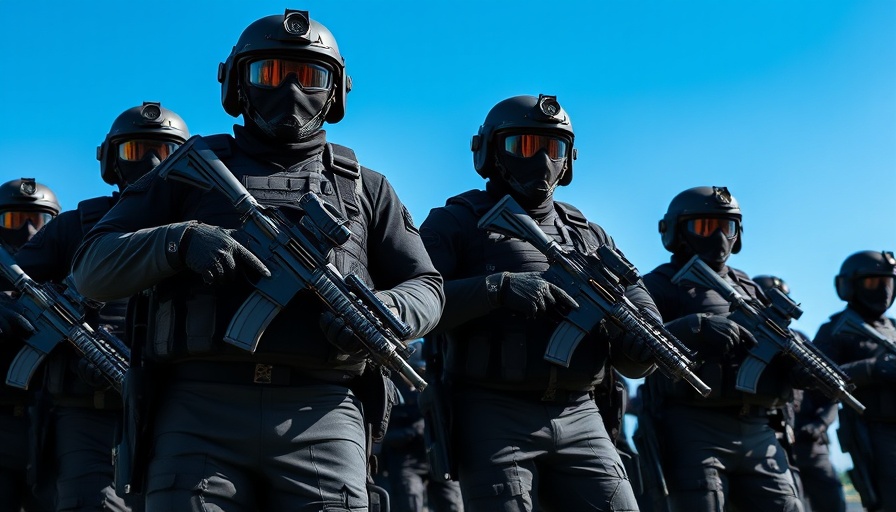 SWAT team during FBI swatting crackdown mission.